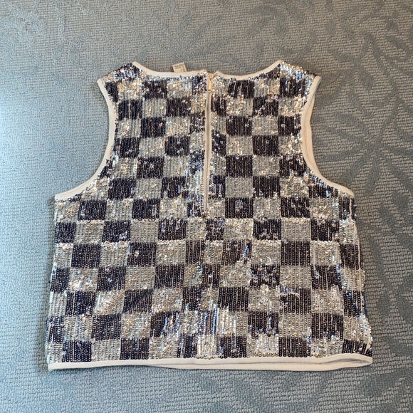 Sequin Silver Tank top - Picture 2 of 2